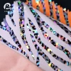 Laser zebra transfer film with 0.8mm suede base fabric for women's hats, decorative clothing and luggage fabric wholesale details Picture